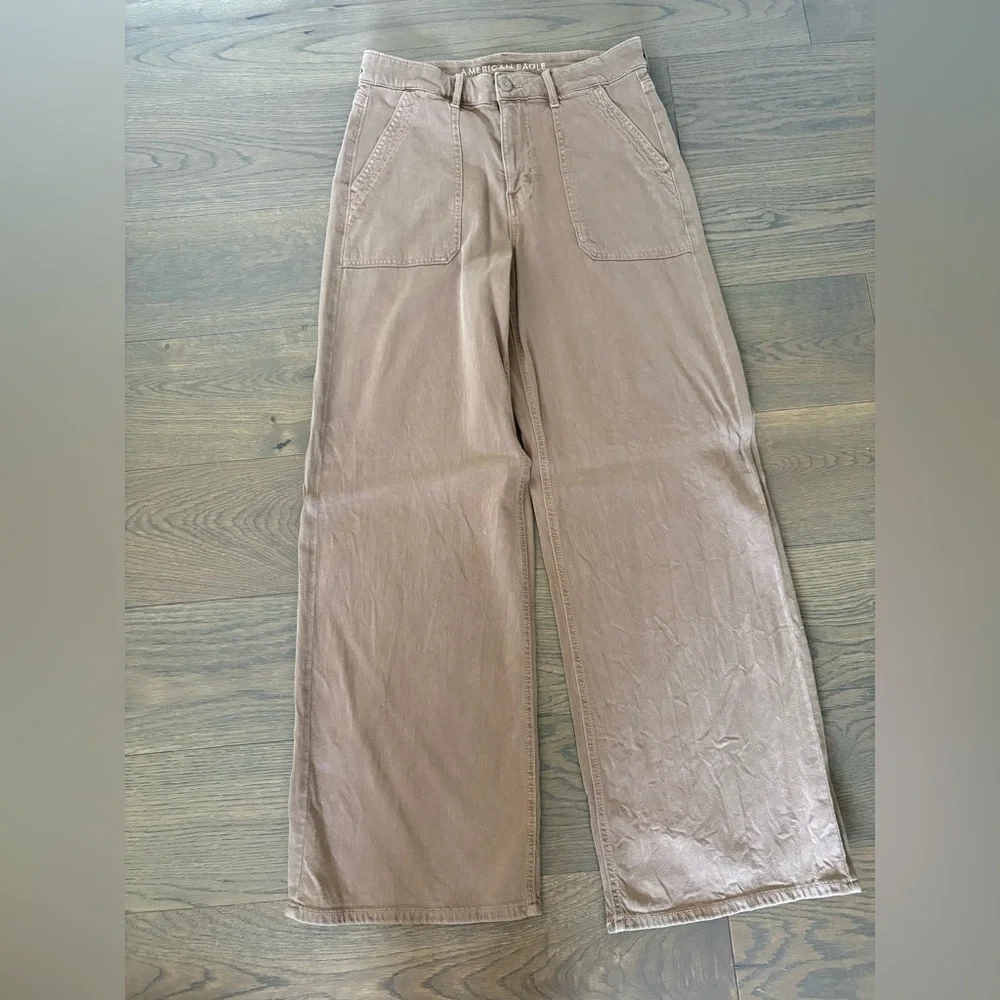 AE Dreamy Drape Stretch Super
High-Waisted Baggy Wide-Leg Pant - Picture 2 of 6